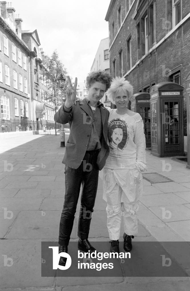 Vivienne Westwood and Malcolm McLaren, 1977 (b/w photo)