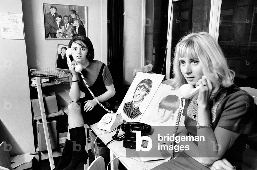 Beatles Fan Club Office, 1st December 1964 (b/w photo)