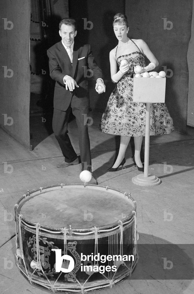 Bruce Forsyth seen here during rehearsals of 