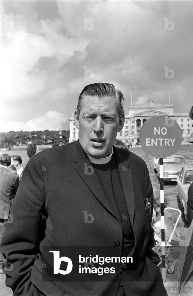 Northern Ireland August 1969. Reverend Ian Paisley seen here at Stormont. August 1969 Z8267-008