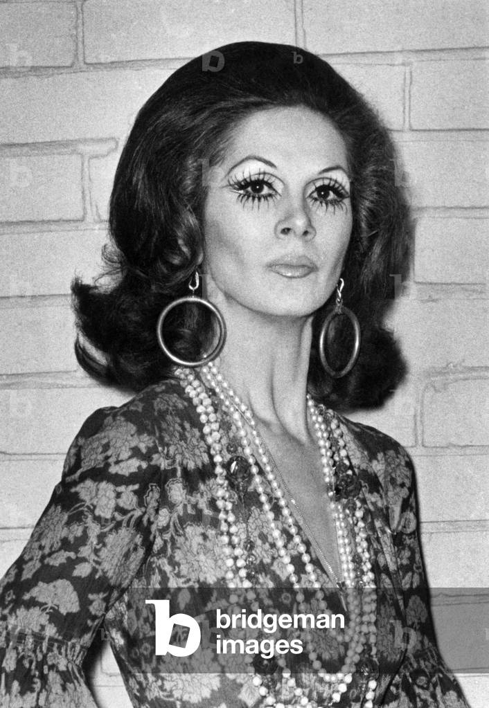 April Ashely the fashion model outed as a transexual by the press in 1961.