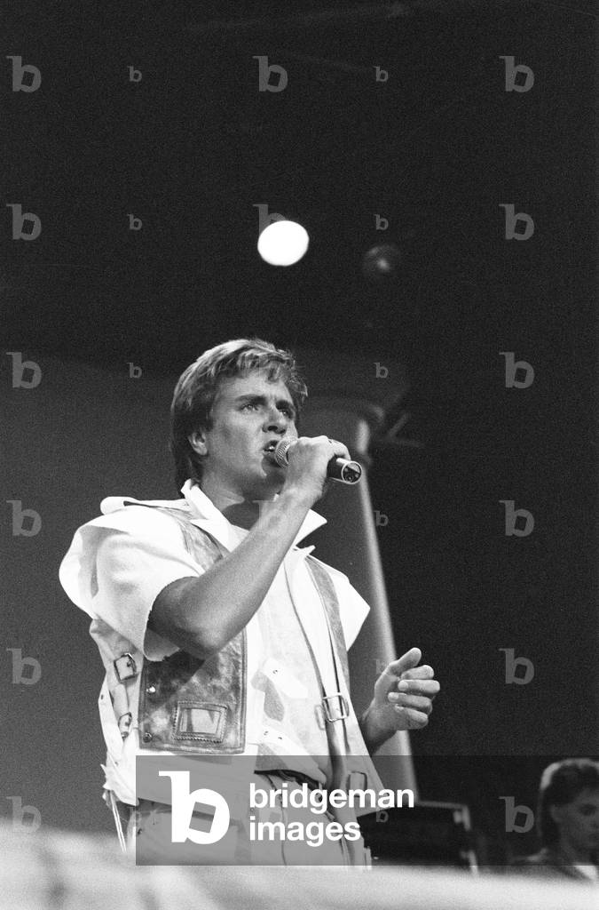 Duran Duran in Concert at Villa Park, Birmingham, Saturday 23rd July 1983 (b/w photo)