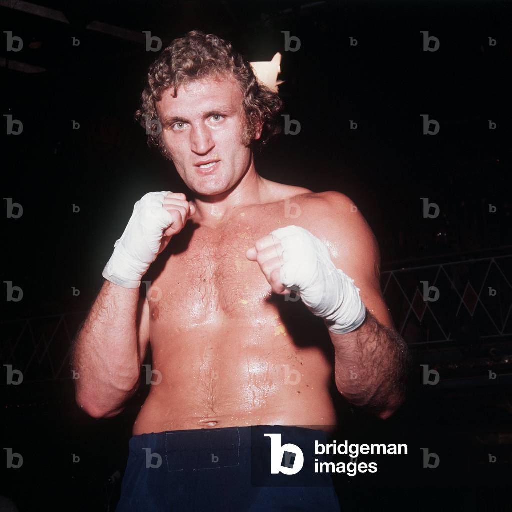 Joe Bugner boxer 1973 (b/w photo)