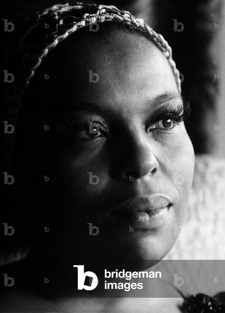 Roberta Flack American singer, 31/07/1972 (b/w photo)