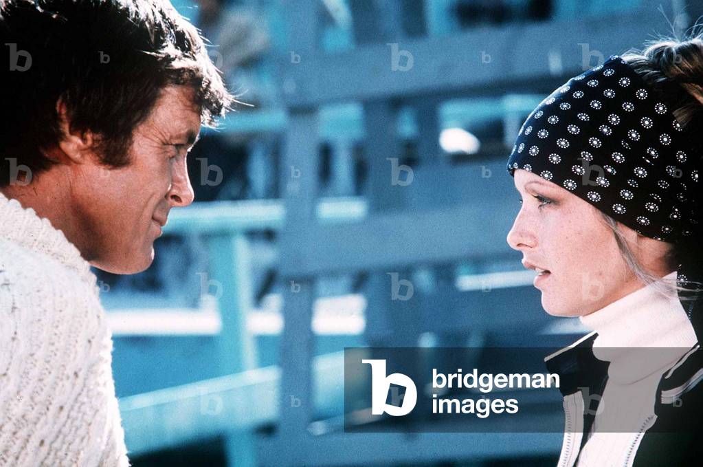 Twiggy Actress filming with Michael Witney, September 1973 (photo)