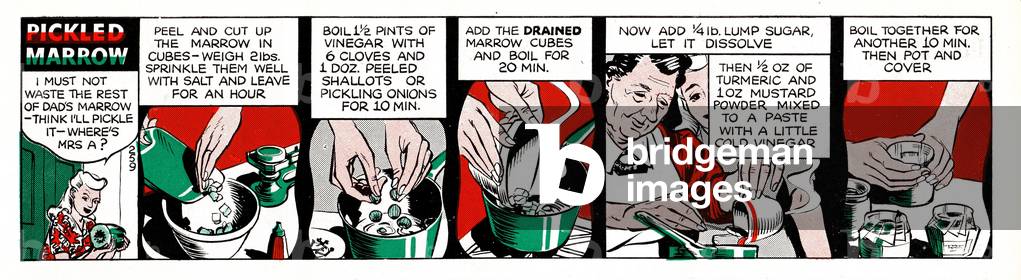 Pickled Marrow, Patsy's Cookery Strip, c. 1946