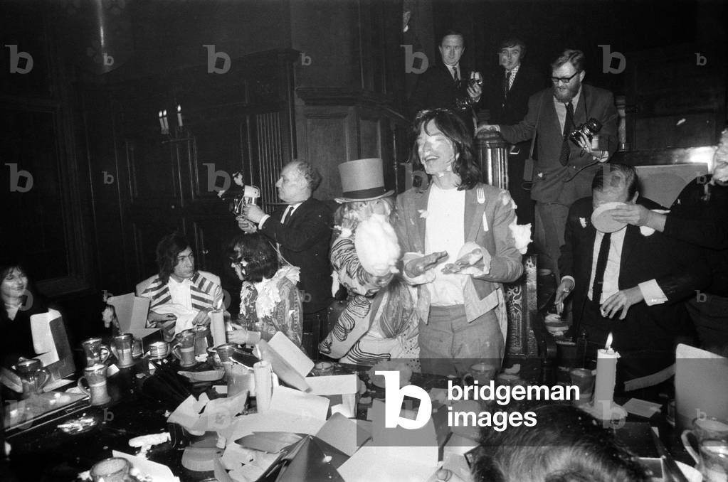The Rolling Stones launch their Beggars Banquet album at the Elizabethan Room, Gore Hotel, 190 Queensgate on 5 December 1968.