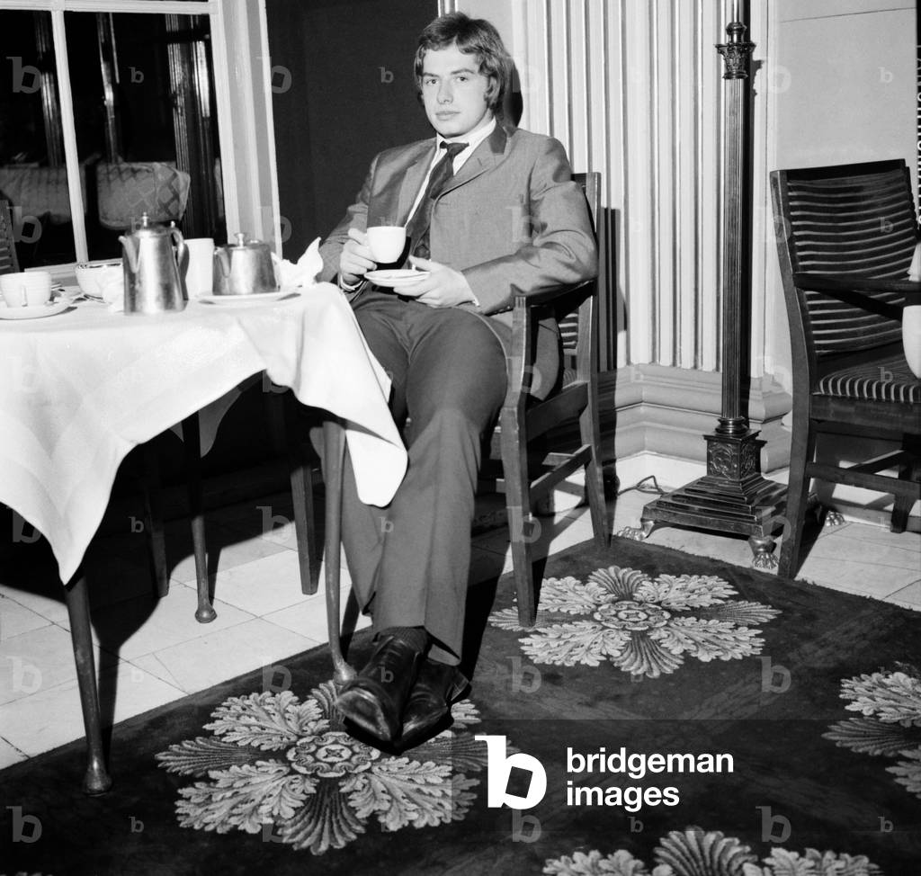 18 year Willie Donachie Manchester United reserve player will stand by in case he has to play in to-morrow's match against Arsenal. Whillie Donachie relaxing in the Waldorf Hotel, Aldwych. November 1969 (photo)