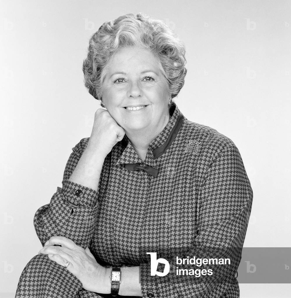 Betty Boothroyd. 21st February 1987 (b/w photo)