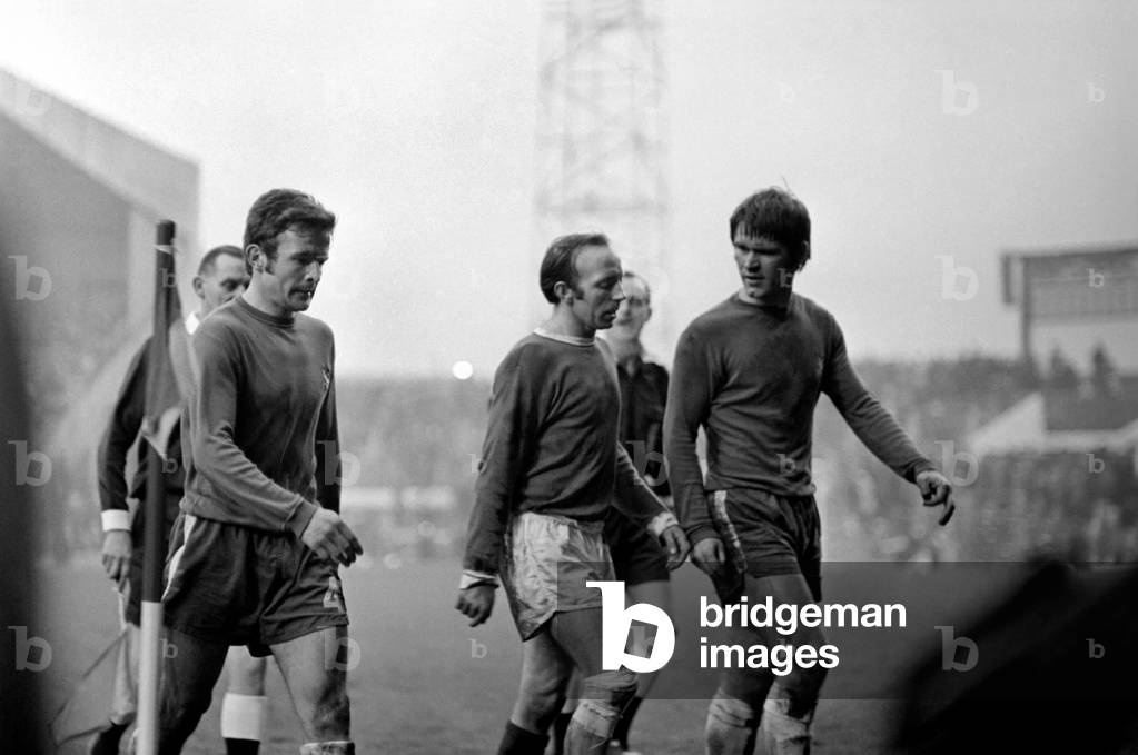 Sport: Football: Manchester United v. Chelsea. Action from the match. December 1969 (photo)