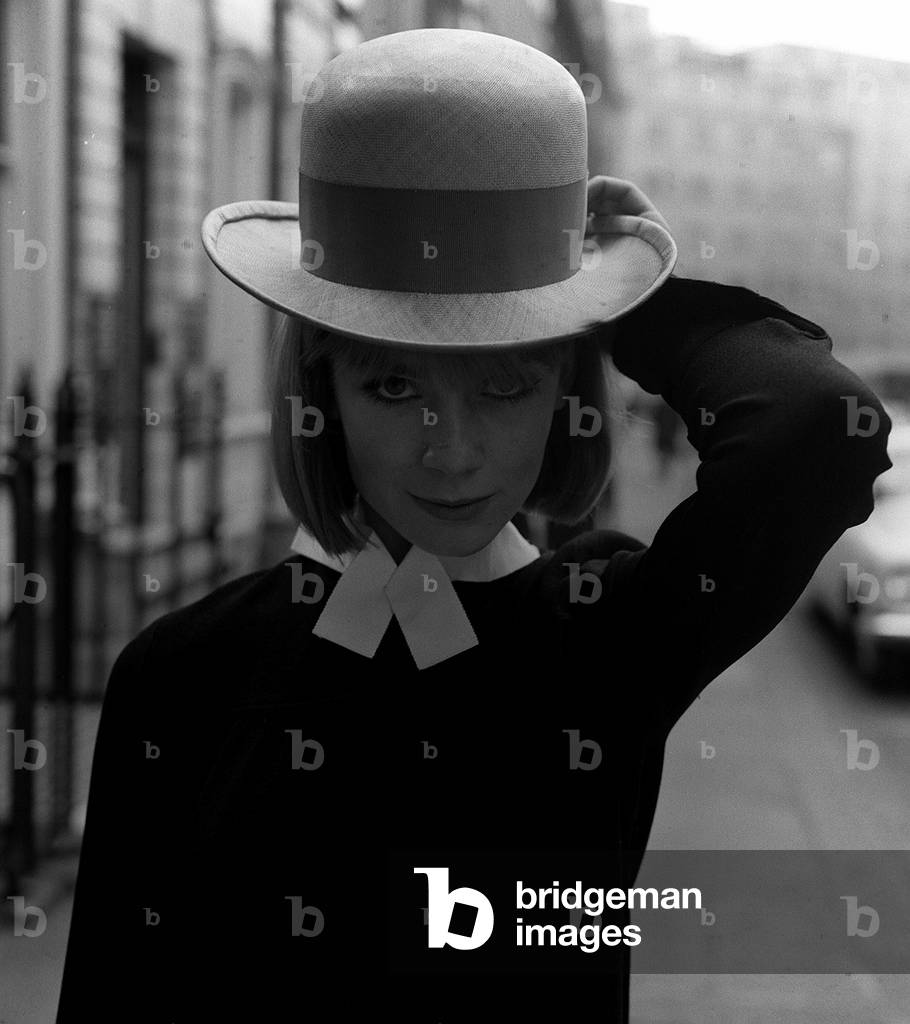 Edward Mann hat, 1964 (b/w photo)