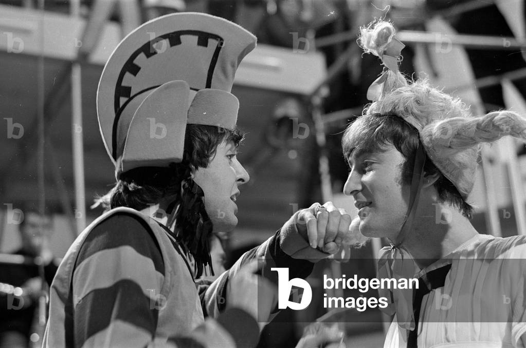 Paul McCartney and John Lennon, April 1964