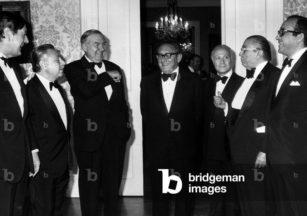 James Callaghan Prime Minister with Henry Kissinger in 10 Downing Street 1976