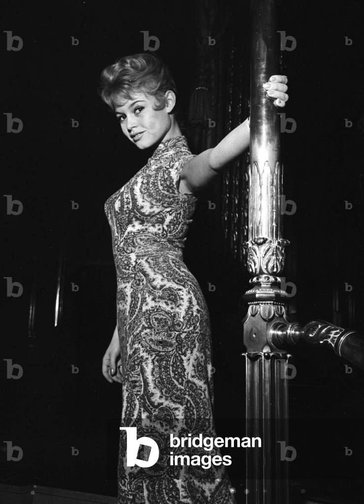 Brigitte Bardot, London 1956 (b/w photo)