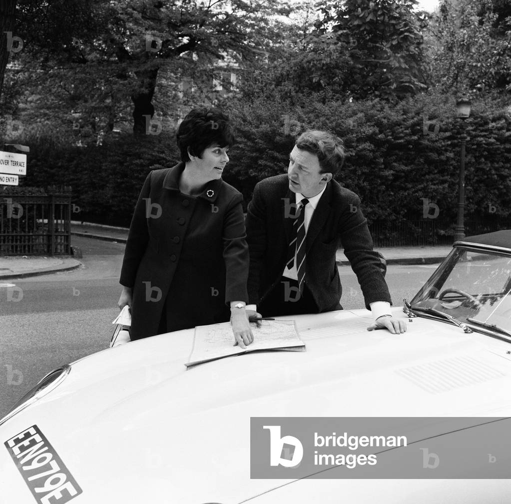 MP Betty Boothroyd canvassing. 23rd May 1968 (b/w photo)
