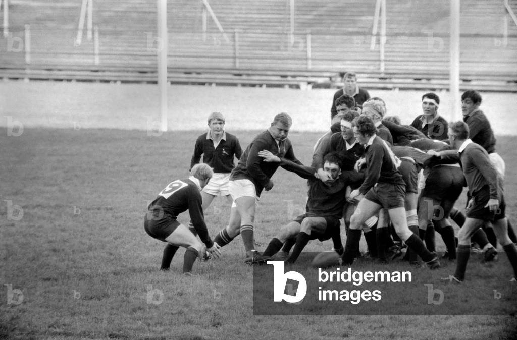 Rugby Union. Oxford v. South Africa. 
Action during the match. 
November 1969