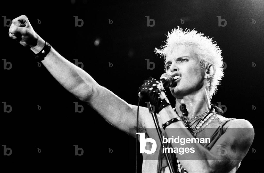 Billy Idol in concert on Long Island, New York.
11th September 1984.