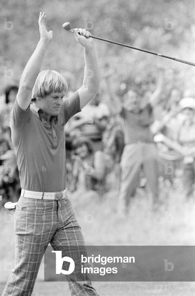 British Open 1976. Royal Birkdale Golf Club, Southport, Sefton, Merseyside, 10th July 1976. Open Champion 1976, Johnny Miller, 1976 (b/w photo)
