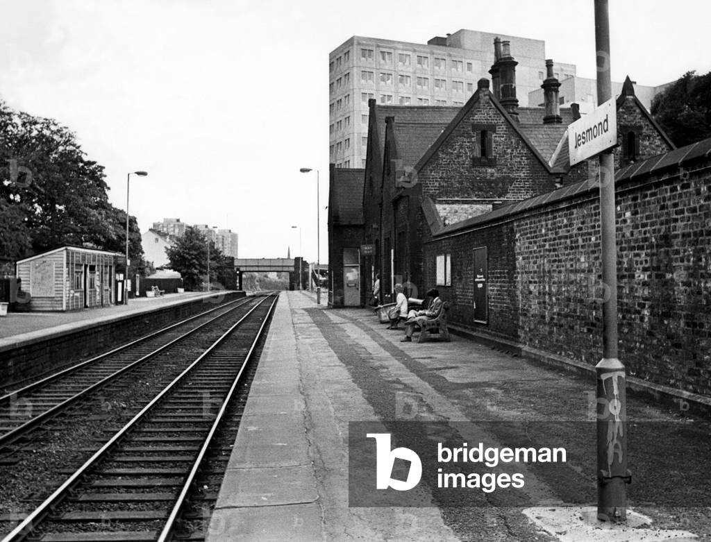 A general view of Jesmond Railway Station on 4th September 1975 (b/w photo)