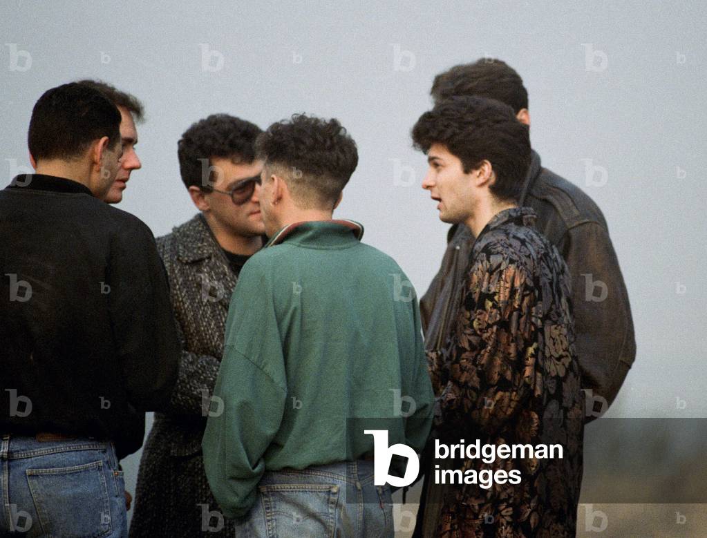 Acid House music fans gather for a party. 10th November 1988 (photo)