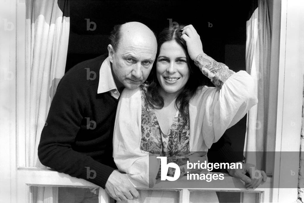 Superwives Feature: Mr. and Mrs. Donald Pleasance (actor) seen here at home, 29th March 1974 (b/w photo)