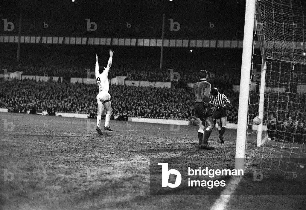 FA Cup Third Round Match between Millwall and Tottenham Hotspur January 1967Spurs Alan Gilzean scores past goalkeeper Lawrie Leslie (photo)