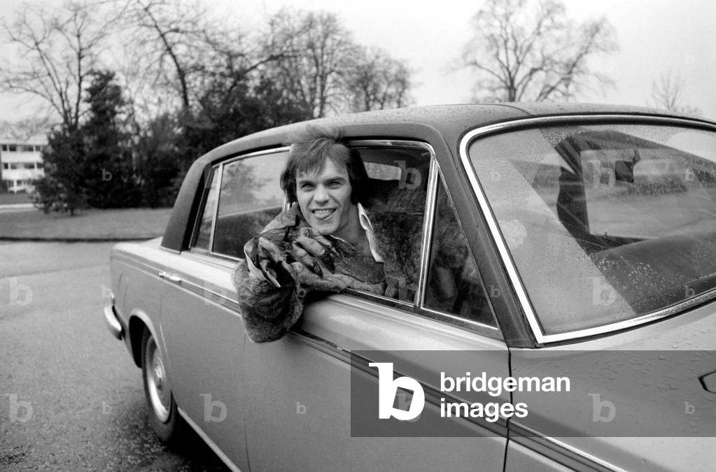 Comedian Freddie Starr, March 1975 (b/w photo)