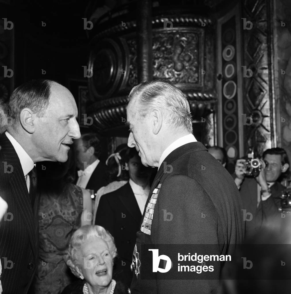 Madame Tussauds' 200th Anniversary, 1970 (b/w photo)