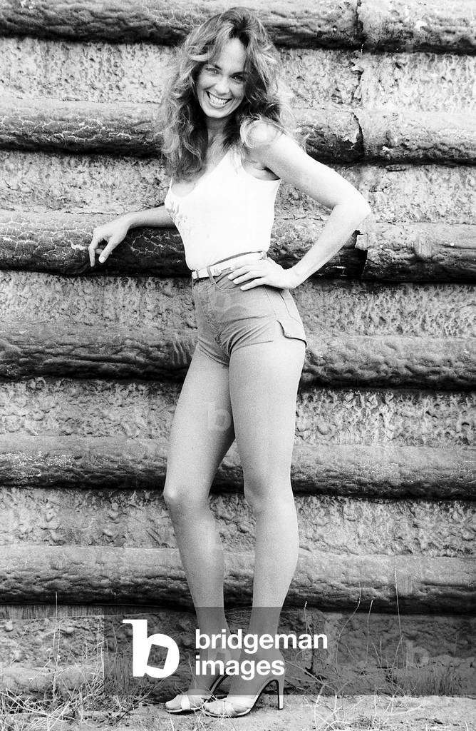 Catherine Bach wearing hot pants in October 1981
The Dukes of Hazard actress insured her legs for £10 million