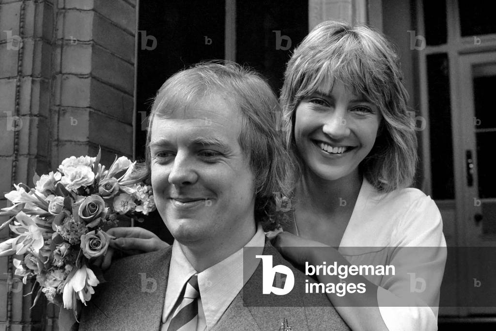 Wedding: Composer Tim Rice to Jane McIntosh. August 1974