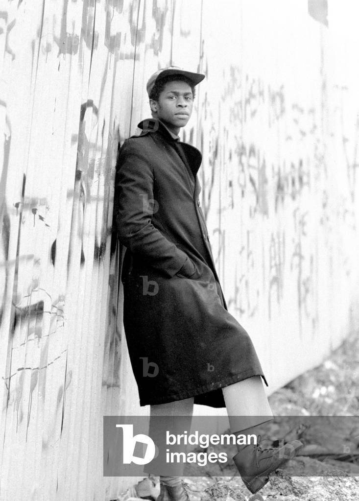 Dave Hinds of Reggae group Steel Pulse, pictured in Handsworth, Birmingham, 22nd February 1978 (b/w photo)