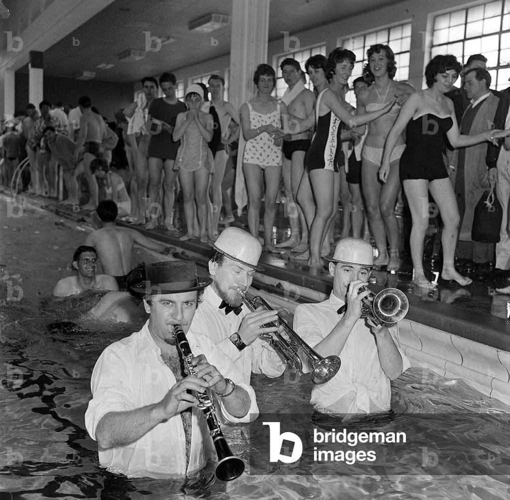 Acker Bilk (Black Hat) Jazz Musician, 1963 (b/w photo)