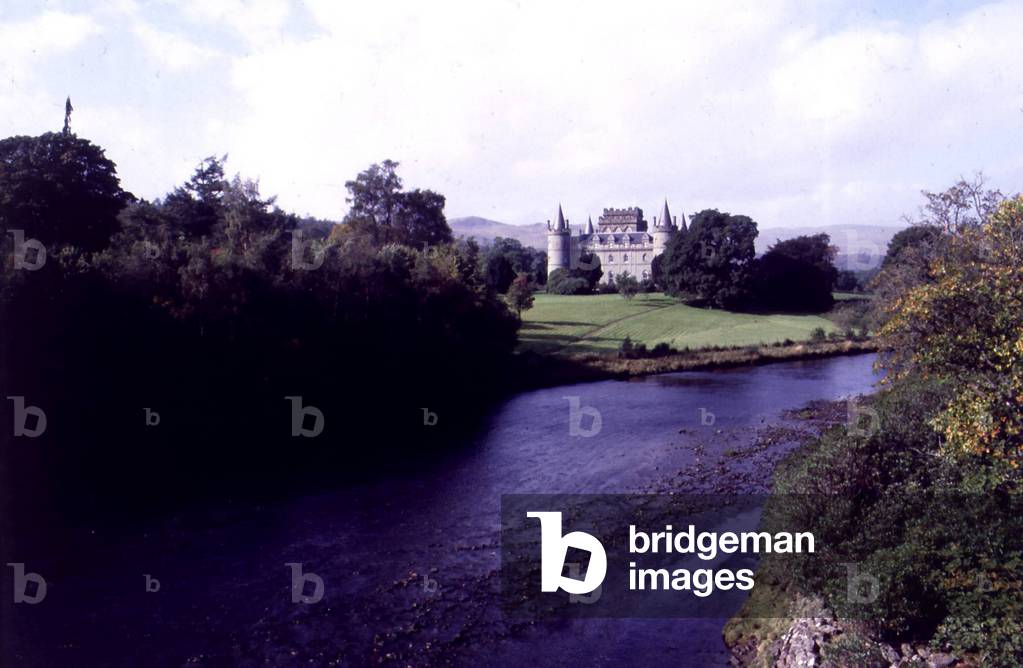 Inveraray Castle which is home to the Duke of Argyll and of the Campbell clan Scotland
circa 1975