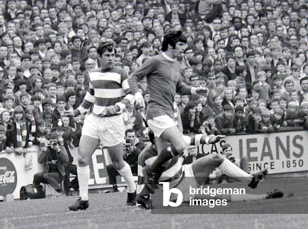 Queens Park Rangers v Manchester UnitedAction during the two team's league matchOctober 1968 (photo)