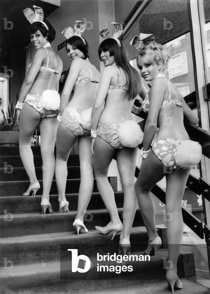 Bunny girls at London's Playboy Club. July 1968 P018483