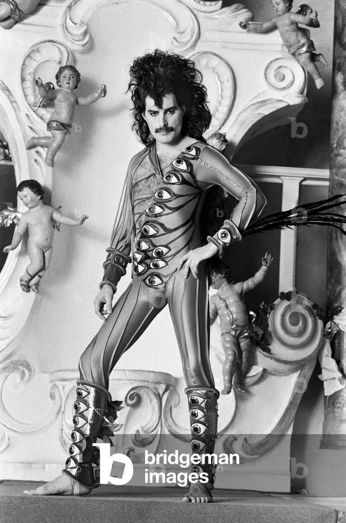 Rock group Queen shooting a video, June 1984