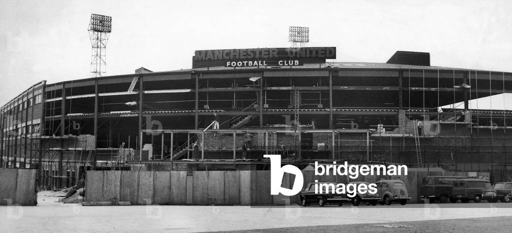 Construction work in progress at Old Trafford. 7th July 1963 (photo)