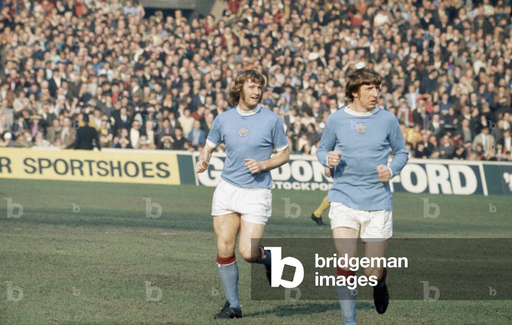 Manchester City v Chelsea league match at Maine Road 18th March 1972 (b/w photo)