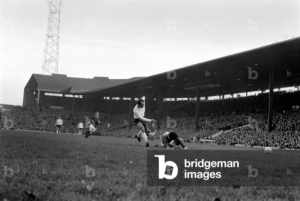 Sport. Football: English League Division One Match at Old Trafford. Manchester United 3 v Tottenham Hotspur 1. Action from the match22nd November 1969 (photo)