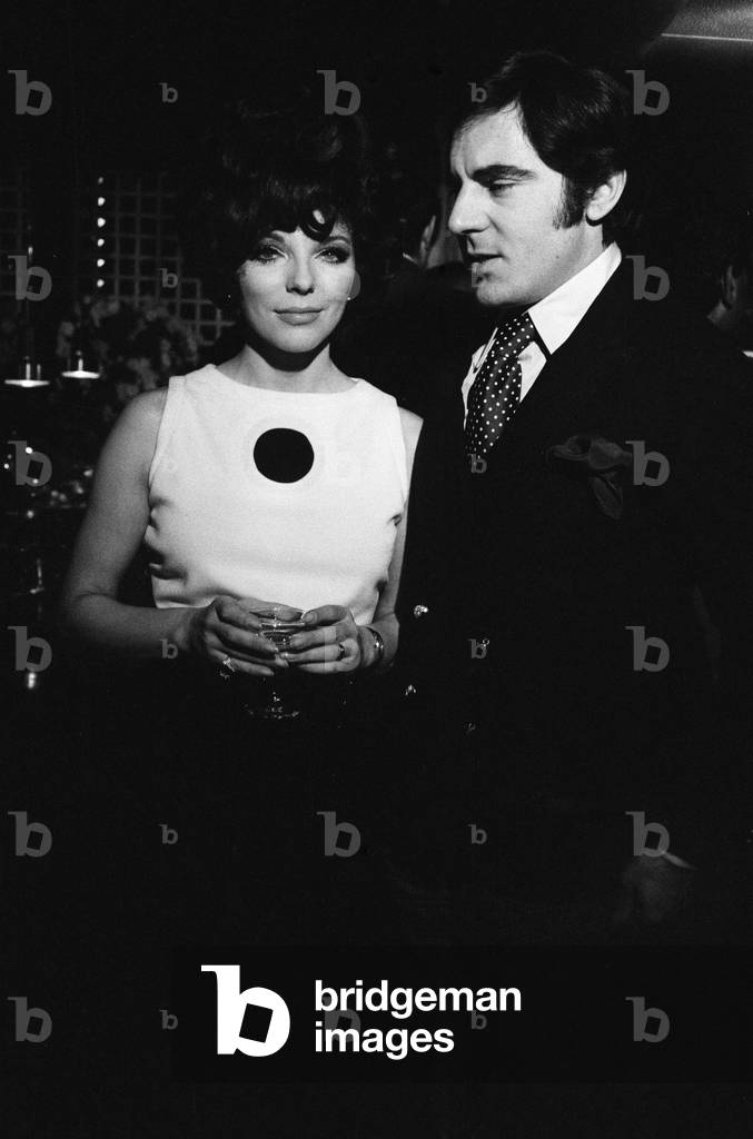 Wedding reception of Polish film director Roman Polanski and his bride, American actress Sharon Tate, held at the London Playboy Club following their wedding at Chelsea Register Office, 20th January 1968  (b/w photo)