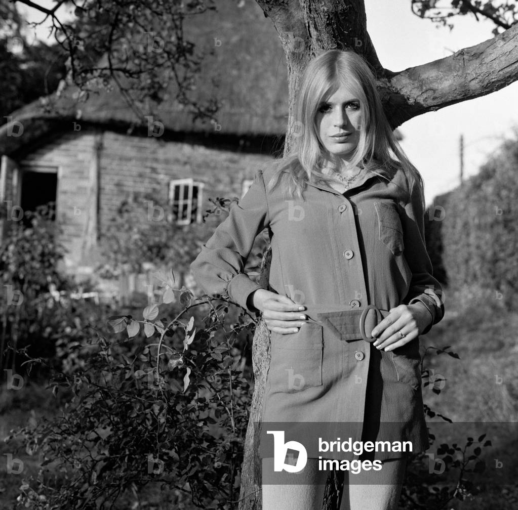Marianne Faithfull, 30th September 1972 (b/w photo)