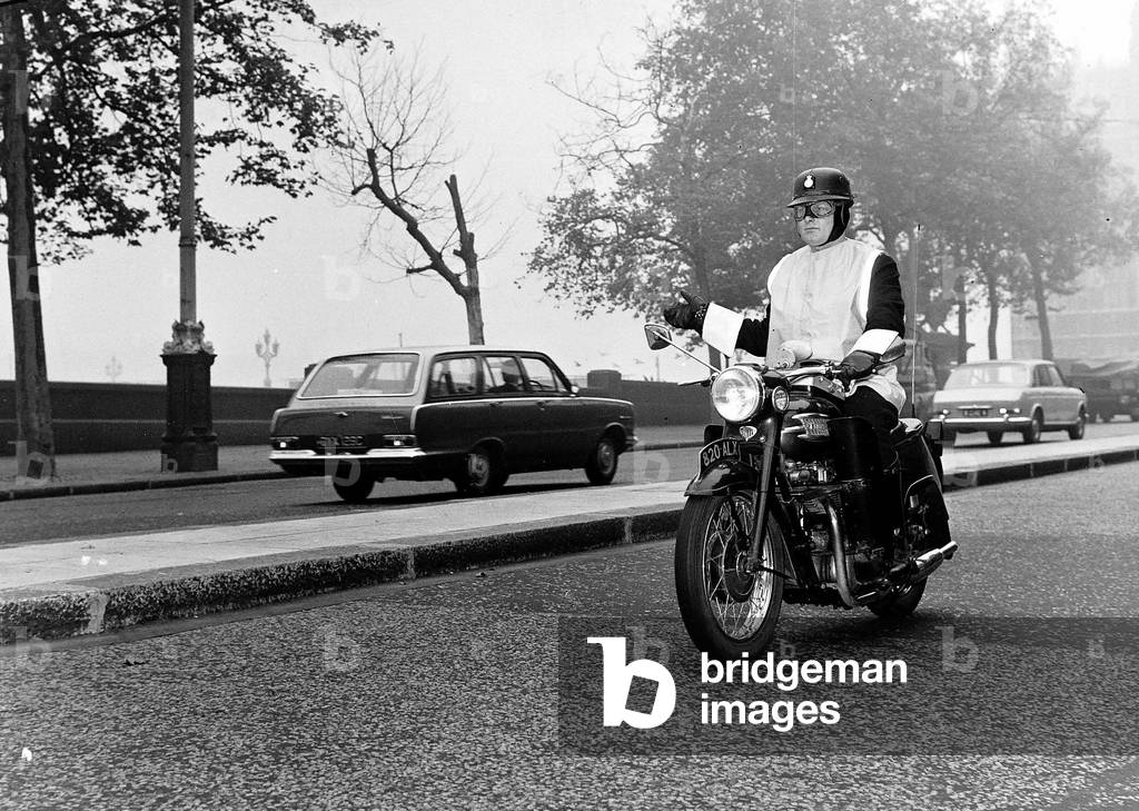 Mobile Police Motorcycles, 07/10/1965 (b/w photo)