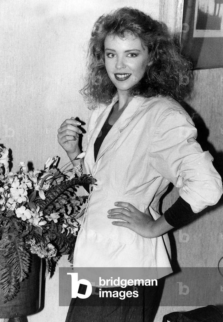 Kylie Minogue singer actress from the TV Soap Neighbours, 1989