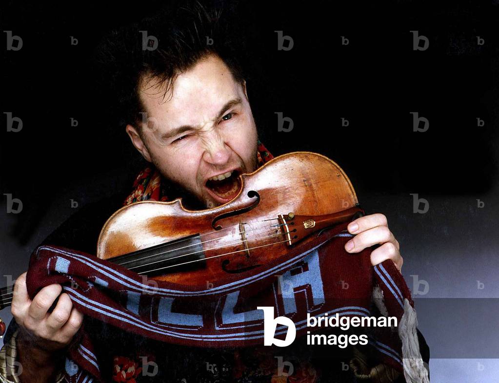 Nigel Kennedy violinist, December 1989 (photo)