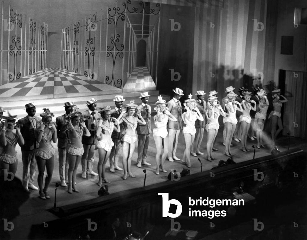 Television programme - The Black and White Minstrel Show filmed at the Victoria Palace in London 8 November 1963 - members of the cast performing on stage