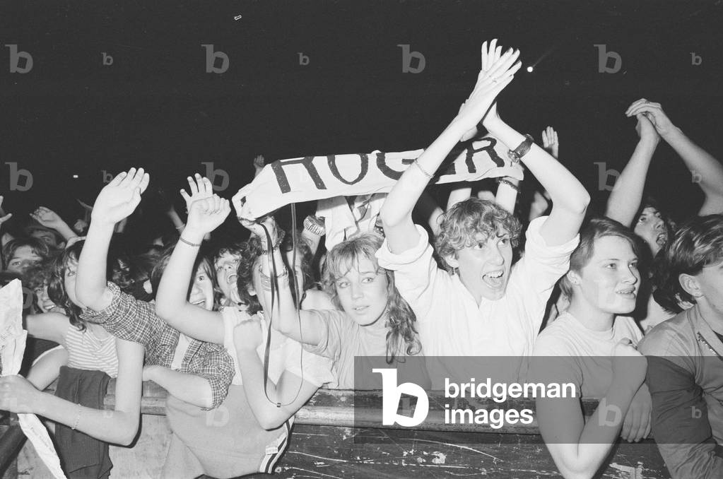 Duran Duran, music group, The Rio Tour, December 1982 (b/w photo)