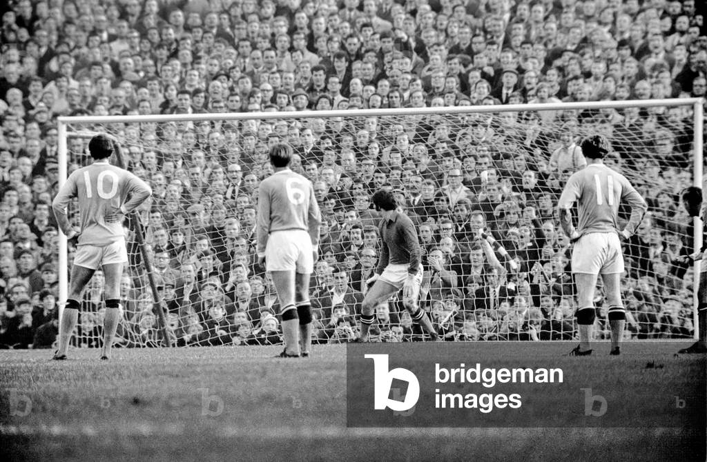 Arsenal v. Manchester City. Action from the match. December 1969 (photo)