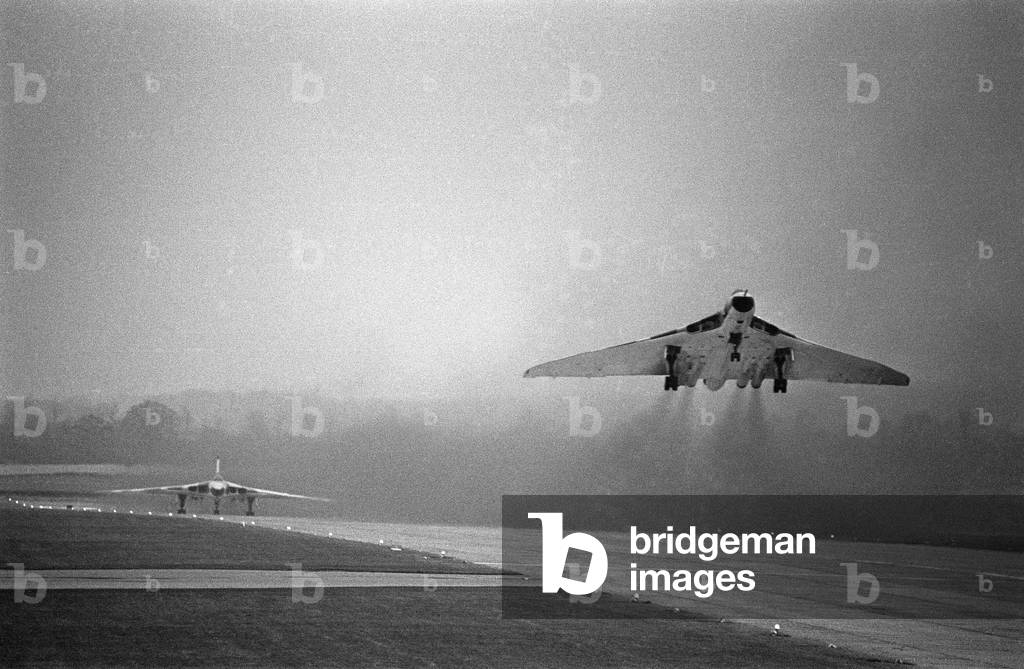 Avro Vulcan Bombers at RAF Station 12th February 1965.