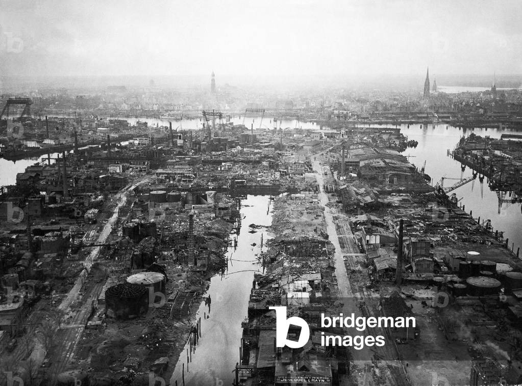 Hamburg on the day of its surrender-May 3 1945 (b/w photo)