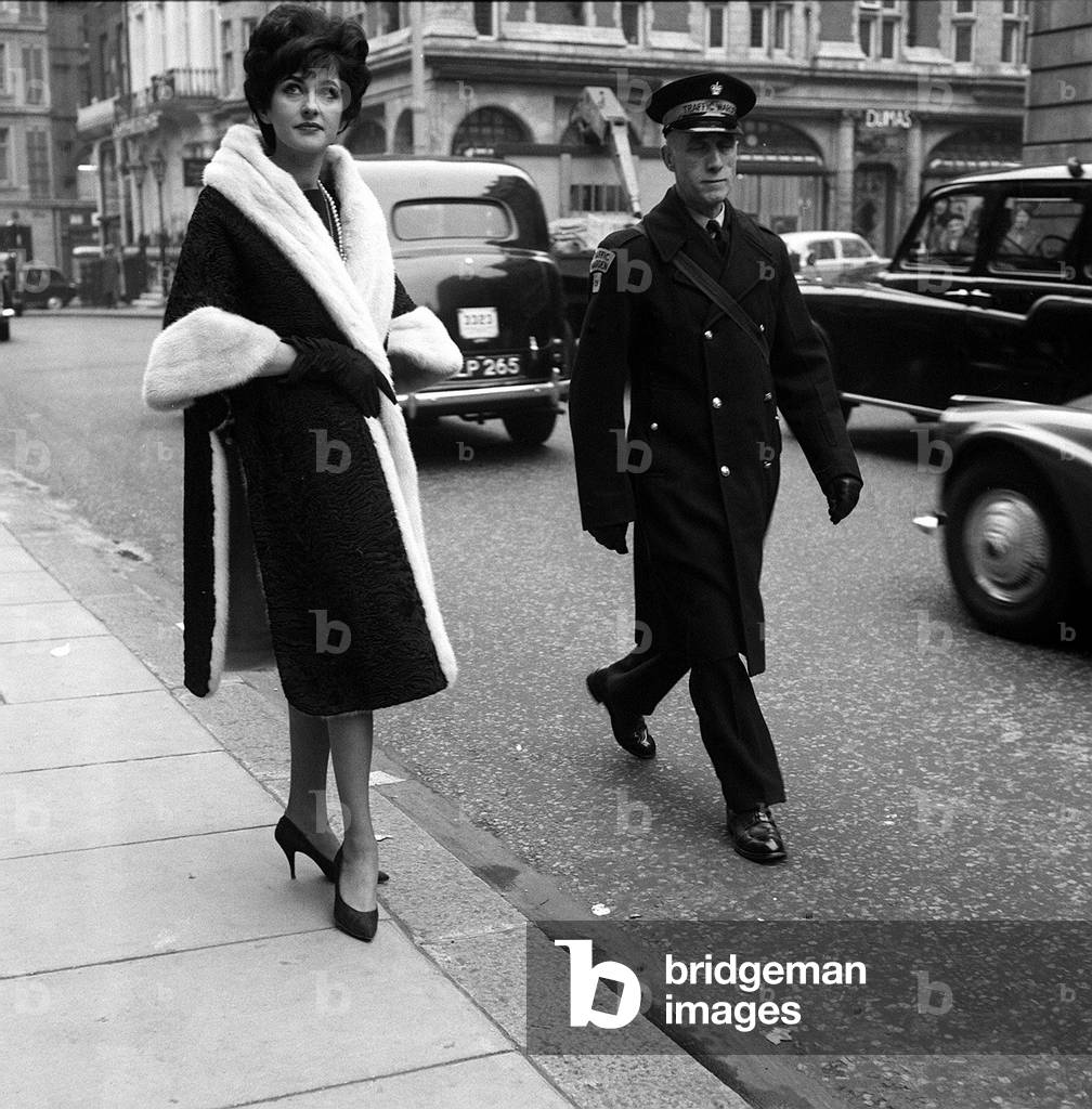 Christian Dior pictures taken at Charity Fashion show at Welbeck Abbey, c.1960 (b/w photo)